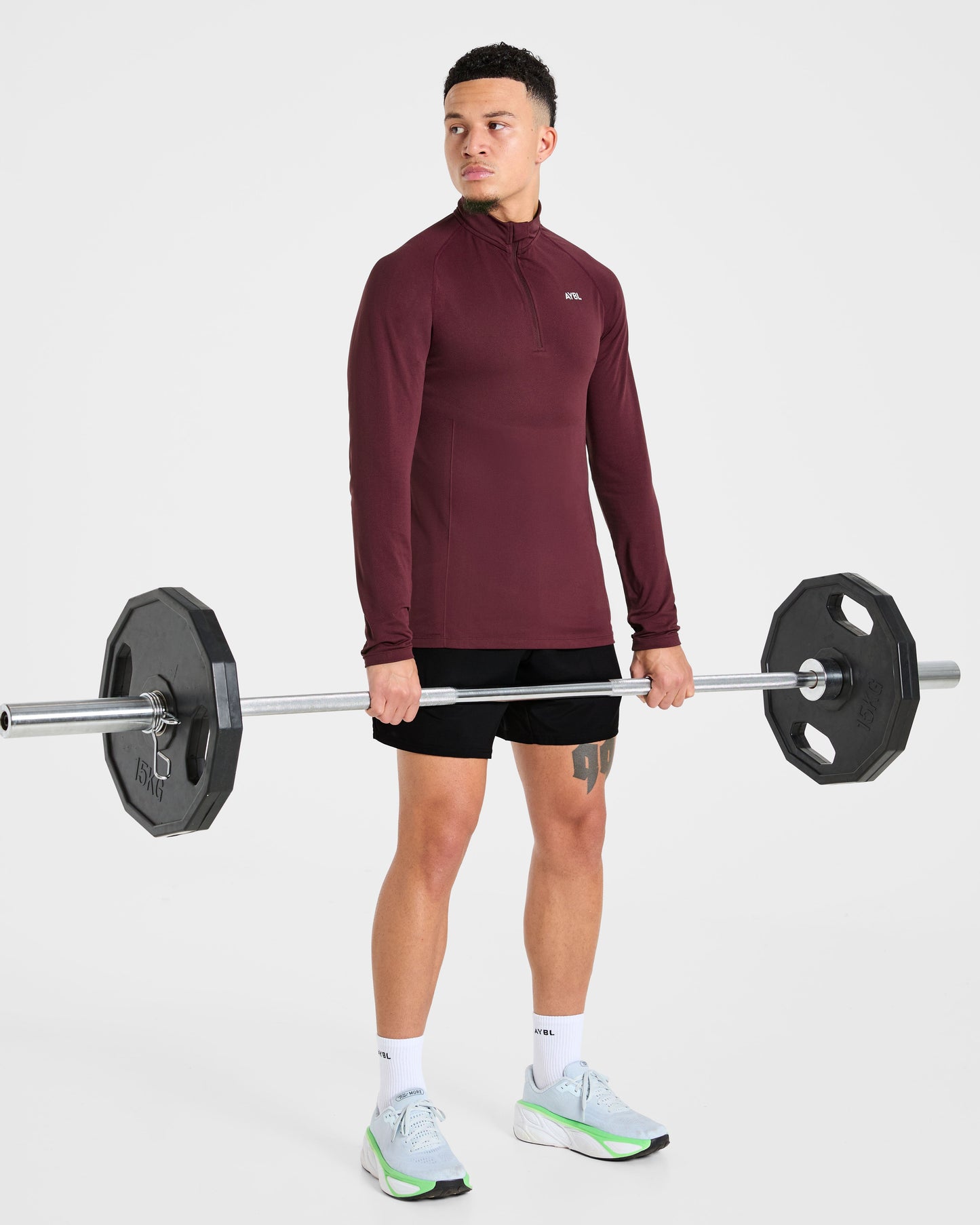 Essential Seamless 1/4 Zip Pullover - Dusty Plum