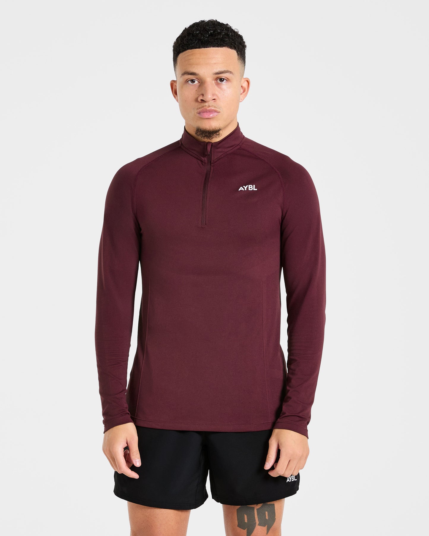 Essential Seamless 1/4 Zip Pullover  - Dusty Plum