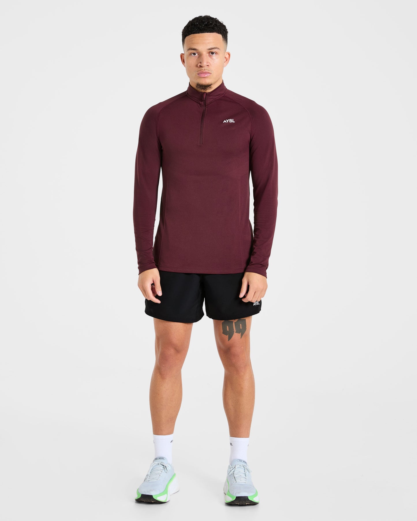 Essential Seamless 1/4 Zip Pullover  - Dusty Plum
